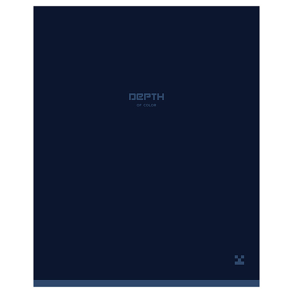 Тетрадь А5 48 листов в клетку, BG "Monocolor. Blue", обложка мелованный картон, soft-touch ламинация, 65 г/м2