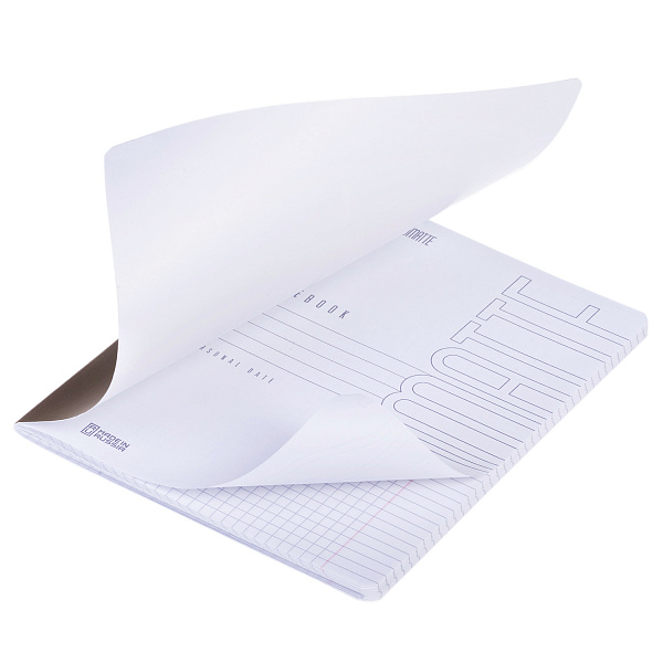 Тетрадь 48 листов в клетку "СОЛО- Шоколадный мусс" 60-65г/кв.м на скобе Обл. мел.картон ламинация СОФТ ТАЧ коричневый запечатанный тит.лист скругл.углы