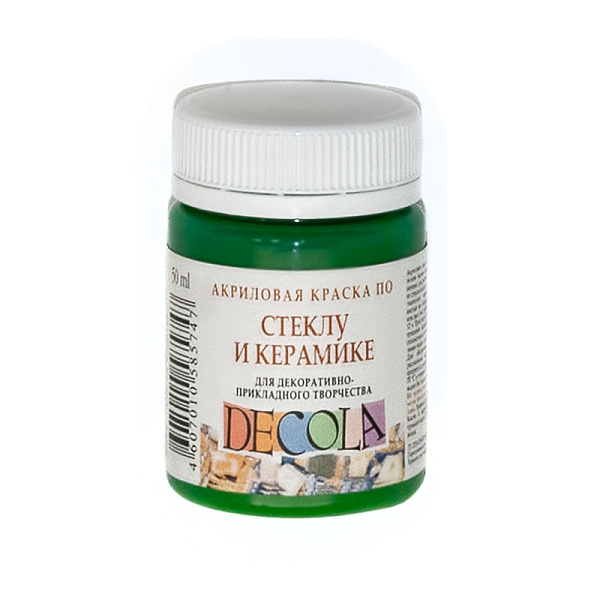 Акрил стекло керамика 50 мл Декола Зеленая светл 