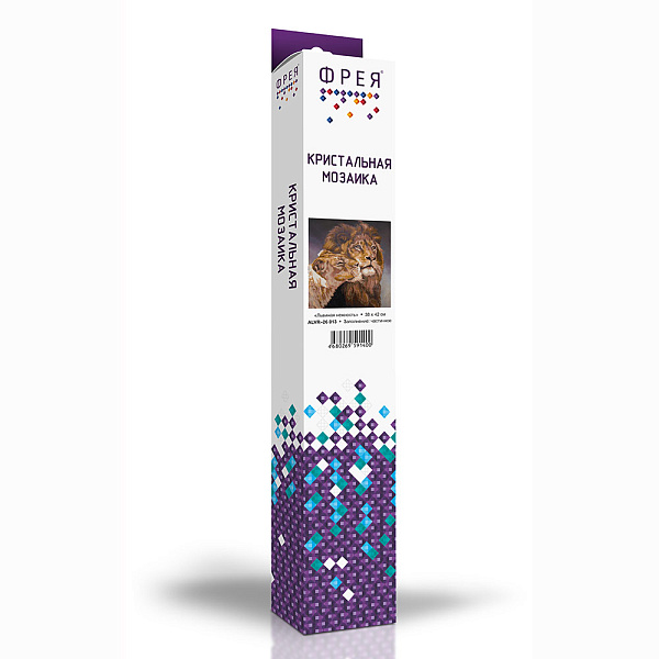 Алмазная мозаика 42*38 "ФРЕЯ" "Львиная нежность"