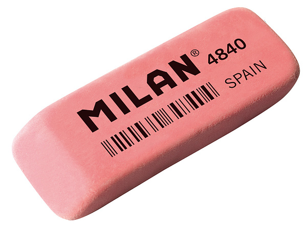 Ластик Milan "4840", скошенный, синтетический каучук, 52*19*8мм