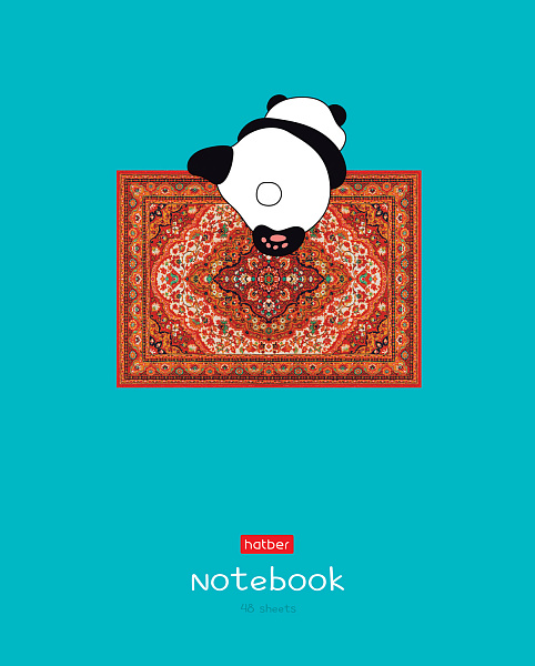 Тетрадь 48 л. кл. "На ковре" 65г/кв.м, 5 диз.в блоке скругл.углы