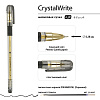 Ручка шариковая 0,38 мм "CrystalWrite" ЧЕРНАЯ