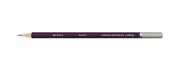 Карандаш цветной художественный "VISTA-ARTISTA" "Gallery"  заточенный 801 Серый (Gray)