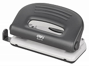 Дырокол на 10 л. Deli PRO металл ассорти, отв.:2, с линейкой