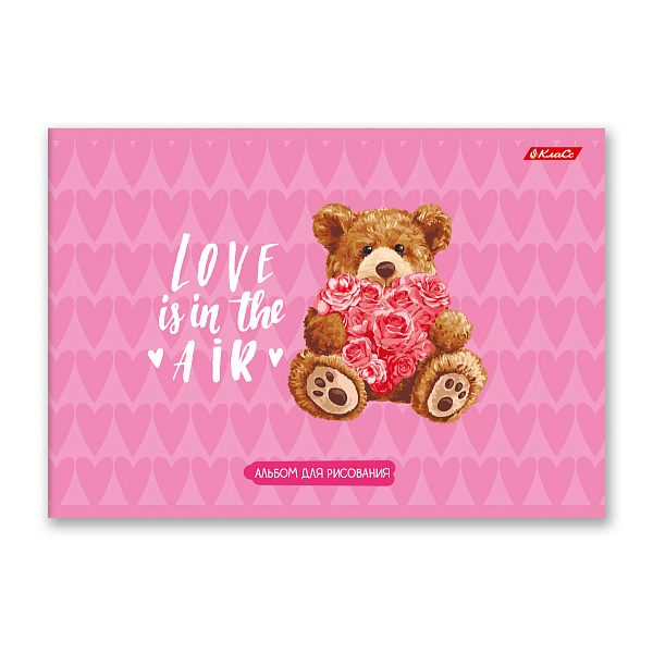 Альбом д/рис. 48 л. "Время любви" 100 г/м2 A4 29 х 20.5 см на скобе 000264  "Светоч" 
