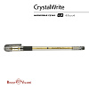 Ручка шариковая 0,38 мм "CrystalWrite" ЧЕРНАЯ