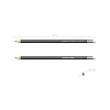 Чернографитный шестигранный  карандаш с ластиком  ErichKrause® Jet Black 101 HB (в коробке по 12 шт.)