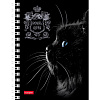 Записная книжка А6 80 л. кл. на гребне "Royal Cats"