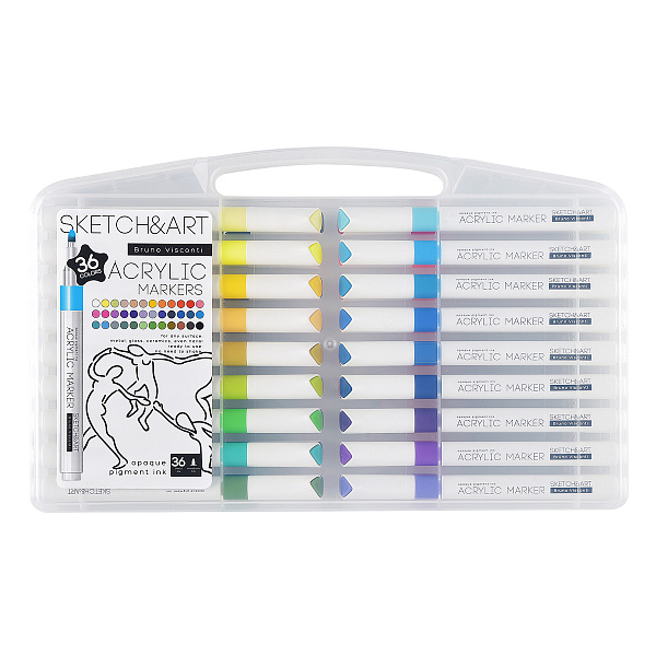 Набор маркеров акриловых "SKETCH&ART" 36 цв. 