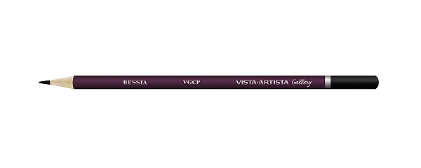 Карандаш цветной художественный "VISTA-ARTISTA" "Gallery"  заточенный 806 Черный (Black)
