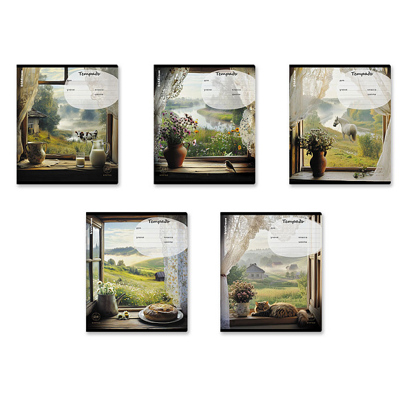 Тетрадь 24 листа в клетку ErichKrause Countryside, MIX-PACK