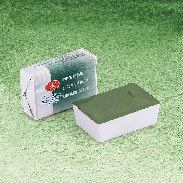 Акварель кювета 2,5 мл Окись хрома 