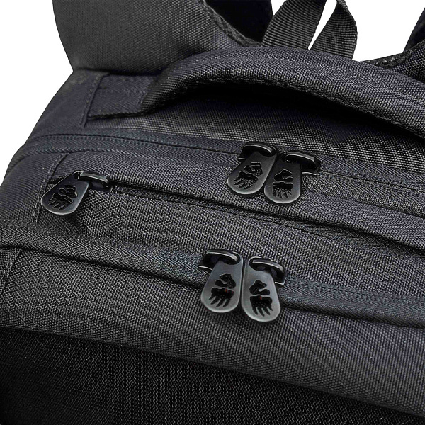 Рюкзак школьный с картхолдером на держателе (/2 черный - розовый)