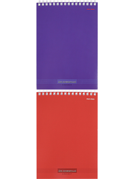 Блокнот А5 40 л. на гребне ОДНОТОННЫЙ ДЛЯ КОНФЕРЕНЦИЙ, ассорти, цвет.мелов.обл, блок-офсет