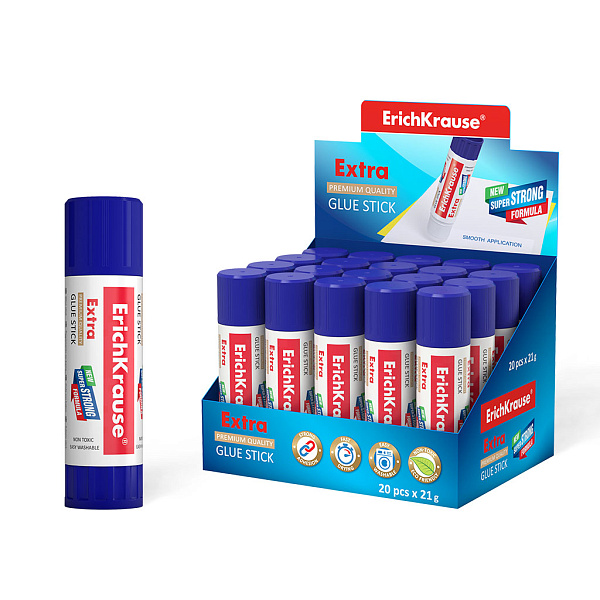 Клей-карандаш  21 г ErichKrause Extra, 