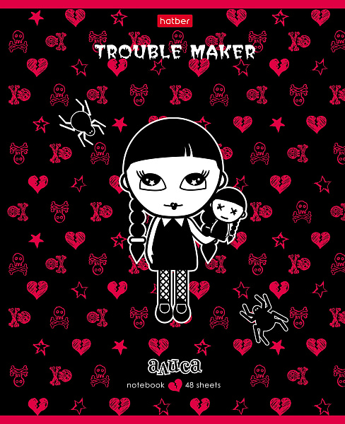 Тетрадь 48 л. кл. "Алиса" скругл.углы