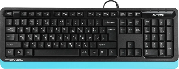 Клавиатура A4Tech Fstyler FK10 черный/синий USB