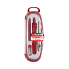 Готовальня 5 пр. "deVENTE" цветной корпус, ассорти 3 цвета (циркуль, рейсфедерная вставка, держатель для рейсфедерной вставки, игольная вставка, грифель в пенале)