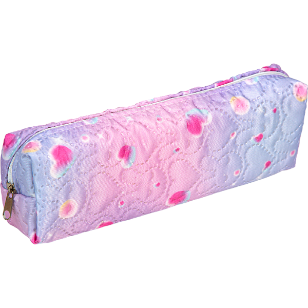 Пенал "Attomex. Girl's Dreams" 20x7x3,5 см прямоугольный, износостойкий полиэстер с рисунком, отделение на молнии, прямоугольной формы для 50 предметов, ассорти 3 дизайна, полноцветная печать