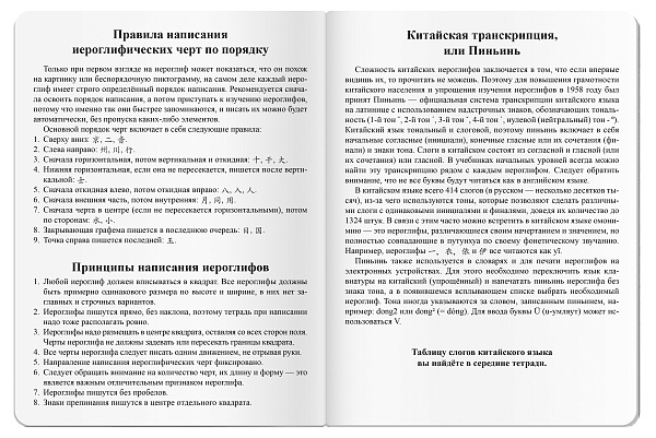 Тетрадь для записи китайских иероглифов А5 24 листа, "Огненный дракон"