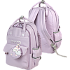 Рюкзак "deVENTE. Rabbit" подростковый 39x27x17 см (15 л) вес 500 г, высококачественный нейлон, двойные ручки, уплотненная спинка и уплотненные лямки, 2 отделения на молнии, 1 передний карман на молнии, 1 передний карман на липучке, кошелек на молнии,