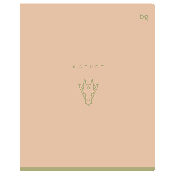 Тетрадь А5 48 листов в клетку, BG "Nature", обложка мелованный картон, soft-touch ламинация, 60 г/м2
