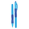 Ручка шариковая, стираемая "deVENTE. Study Pen" обучающая письму, для правшей, d=0,7 мм, с каучуковым держателем, с ластиком в колпачке, сменный стержень, с индивидуальной маркировкой, в картонном дисплее, синие чернила