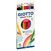 Карандаши 12 цв. "Giotto" COLORS 3.0, деревянные, заточенный