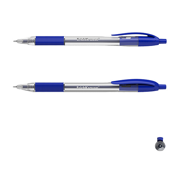 Ручка шариковая автомат. ErichKrause U-209 Matic&Grip Classic 1.0, Ultra Glide Technology, СИНЯЯ (в коробке по 50 шт.)