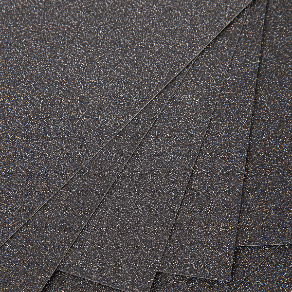 Бумага цветная глиттерная "VISTA-ARTISTA"  250 г/м2 A4 21 х 29.7 см. 07 - черный (black)