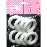 Заготовка для декорирования "deVENTE. Кольца" из пенополистирола, 50x10 мм, 8 шт, в пластиковом пакете с подвесом