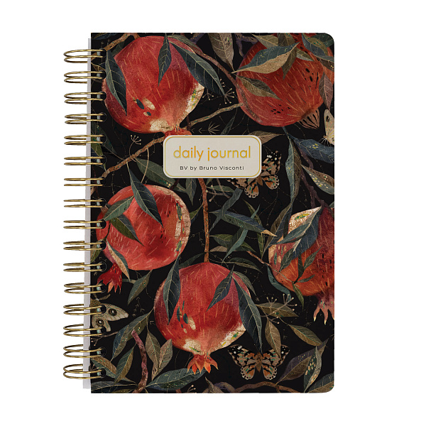 Ежедневник недат А5 на золотом гребне «CUTE DIARY» BV,136 л. "ГРАНАТ"