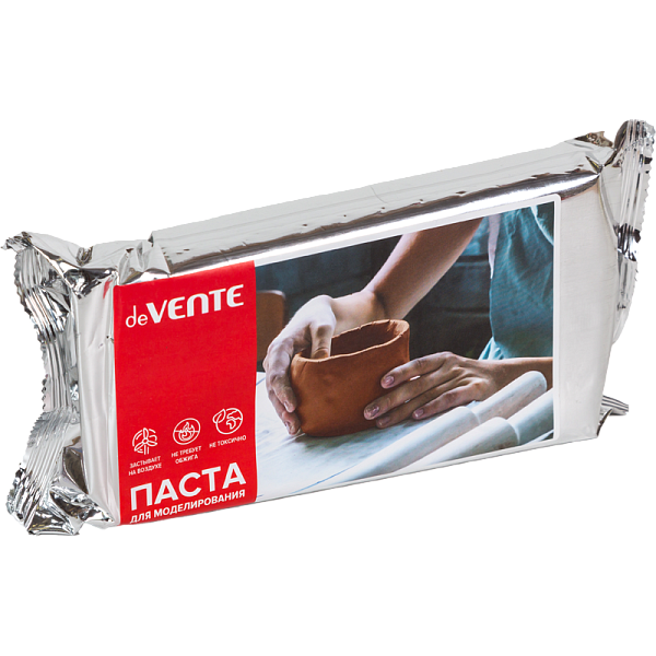 Паста для моделирования "deVENTE. HOBBY CREATIVE" терракотовая, 1000 грамм, самозатвердевающая на воздухе
