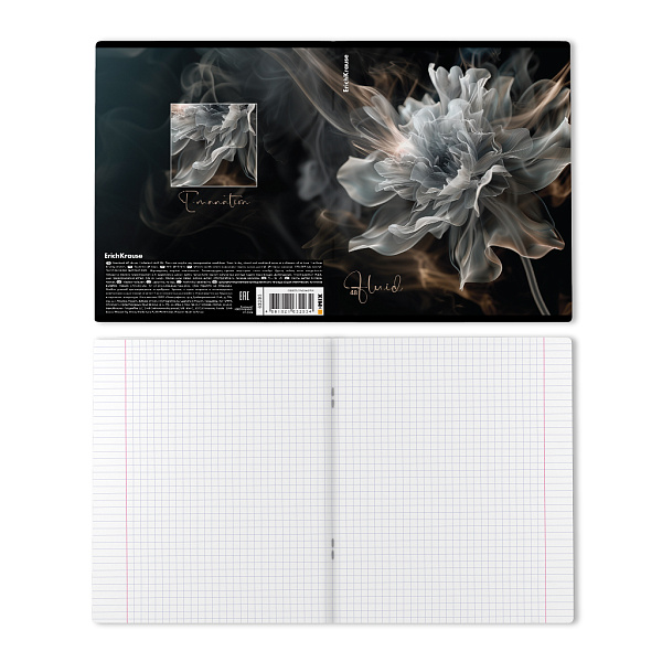 Тетрадь 48 л. кл. "Fluid", ламинация soft-touch+выборочный УФ-л ErichKrause 