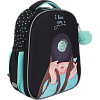 Рюкзак "deVENTE. Choice Lite. K-Pop Heartbeat" школьный жесткий 38x29x17 см (17 л) вес 800 г, плотный износостойкий полиэстер с водоотталкивающей пропиткой, 2 отделения на молнии (одно отделение с разделителями для учебников, другое отделение с 2-мя 