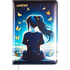 Записная книжка "deVENTE. Butterfly Dreams" B6 (120 ммx170 мм) 160 стр, белая бумага 70 г/м² в клетку, печать в 1 краску, твердая обложка из искусственной кожи с поролоном, цветная печать, тиснение фольгой, цветной форзац, закругленные уголки, отстро