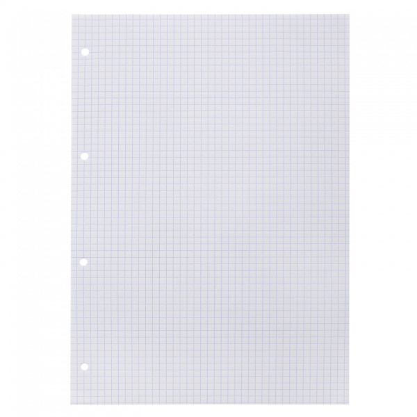 Сменный блок для тетрадей на кольцах А5, 80 листов, клетка, блок офсет, 60 гр/м, белизна 100%