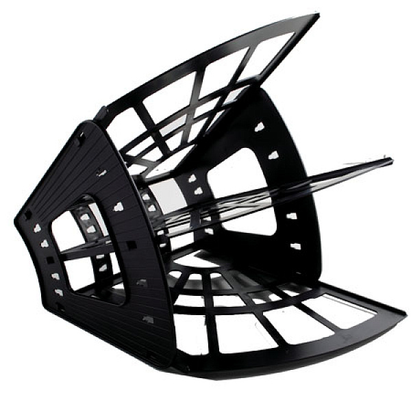 Лоток 3-х секционный ЭКОНОМ 2 отделения черный СТАММ