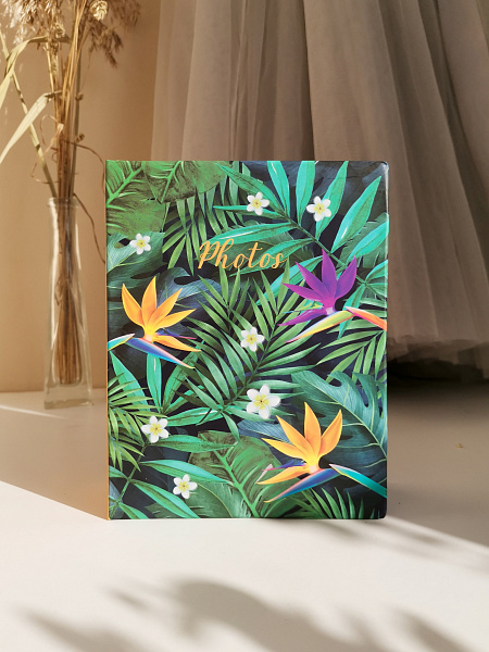 Фотоальбом на 100 фото "Belle fleur" Райский цветок 10х15 см, пластик. листы