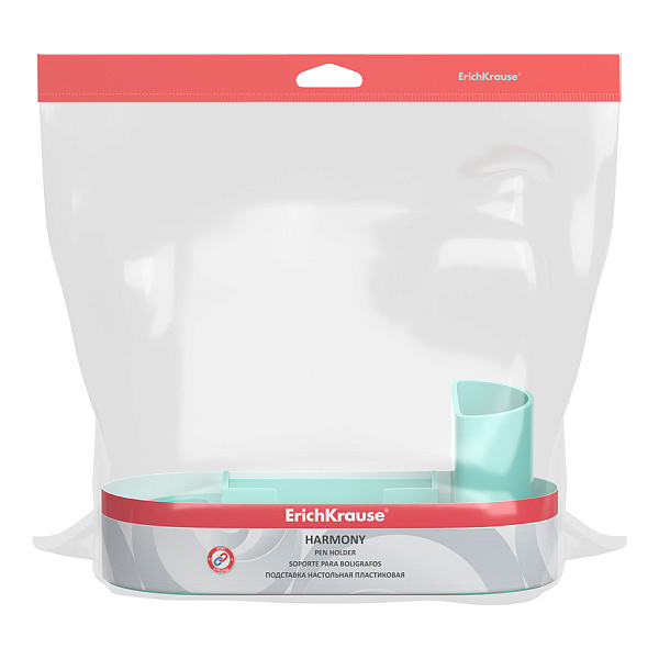 Подставка настольная пластиковая ErichKrause® Harmony, Pastel Mint, мятная