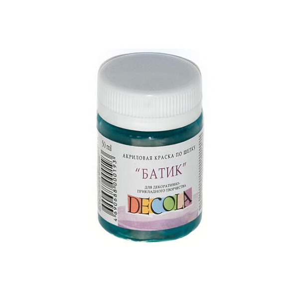 Акрил шелк батик 50 мл Декола Изумрудная 