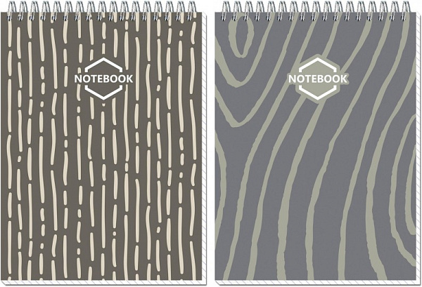 Блокнот А5 60 л. кл. на гребне Стильный офис