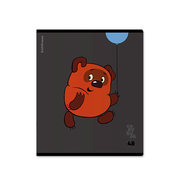 Тетрадь 48 л. кл. "Винни-Пух" выборочный УФ-лак ErichKrause _MIX-PACK