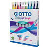 Фломастеры - кисточка 10 цв. "Giotto" TURBO SOFT BRUSH