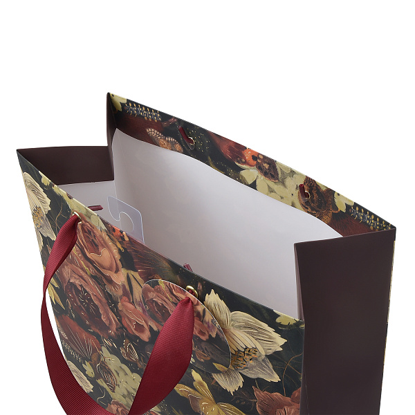 Пакет подарочный PREMIUM "LUSH BOUQUET", L, 26 x 32.4 x 13 см