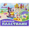 Пластилин 16 цв. Луч восковой "Фантазия", пастельный, 