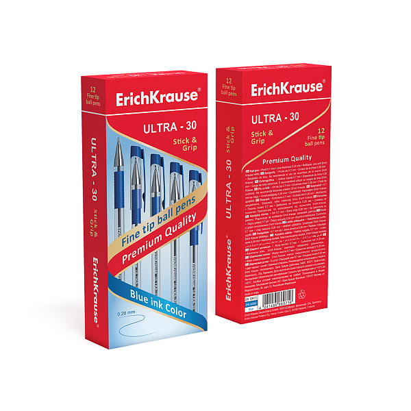Ручка шариковая ErichKrause ULTRA L-30 синяя