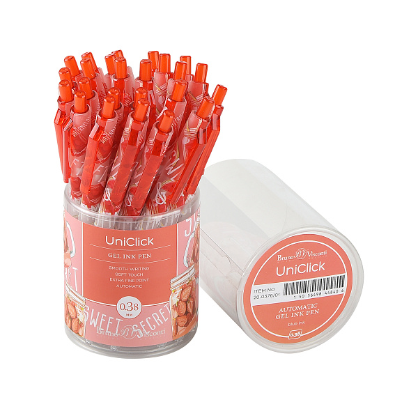 Ручка гелевая 0,38 мм "UniClick. MY REFRESH " СИНЯЯ 