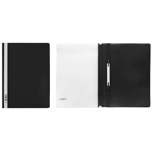 Скоросшиватель A4 "Expert Complete" Premier 140/180 мкм волокно черный NEW